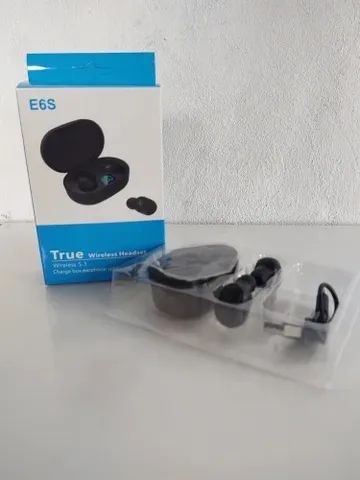 Fone de Ouvido TWS E6S  Bluetooth 5.1 Estéreo (novo )