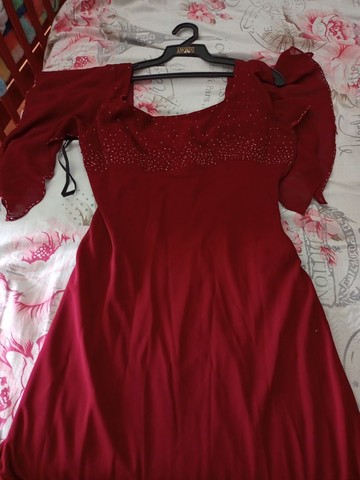 Vestido de festa vinho - Foto 5