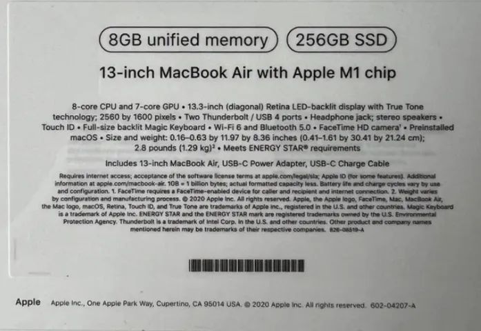 MacBook Air M1 2020 13.3 8GB/ 256SSD - Foto 2
