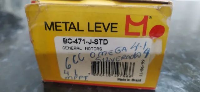 Bronzina De Mancal Omega Gls Cd 4.1 silverado 4.1 Metal Leve Bc471 Std - Foto 2