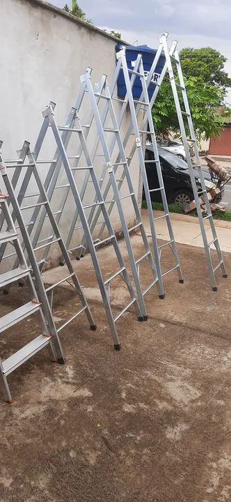 Escada em alumínio e aco extensiva  - Foto 2