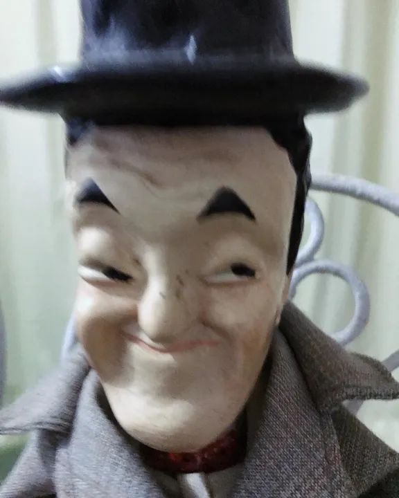 Bonecos o gordo e o magro antiguissimos - Foto 2