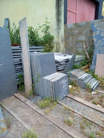 Piso de Pedra Ardósia Cinza Natural 40 x 40 - Foto 4