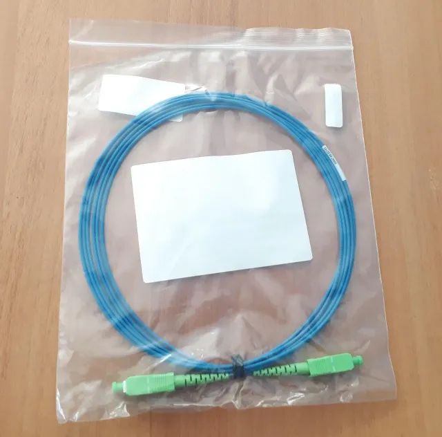 Cordão óptico Patch Cord Sc/apc Sc/apc 2m - Azul - Foto 5