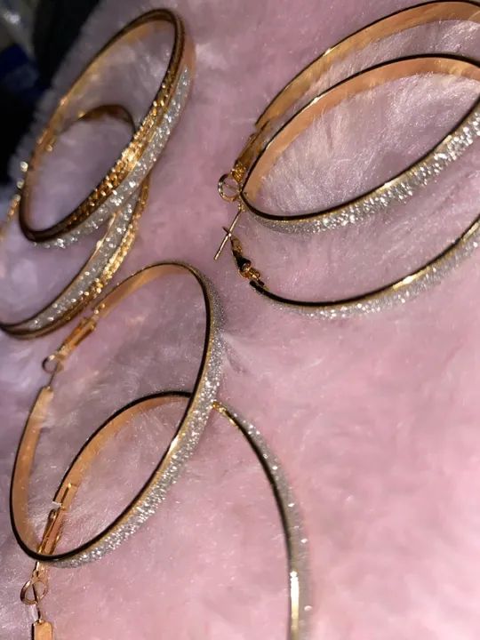 argolas brilhosas, brinco - Foto 4