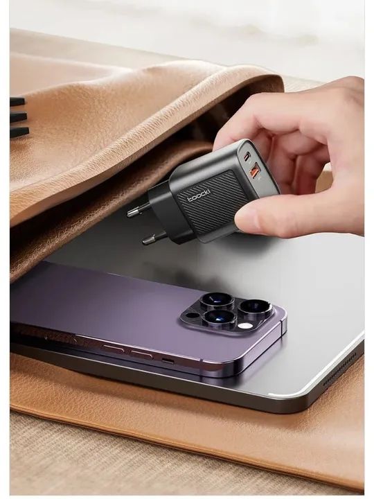 Carregador Rápido Toocki-GaN USB Tipo C, PD 30W - Foto 3