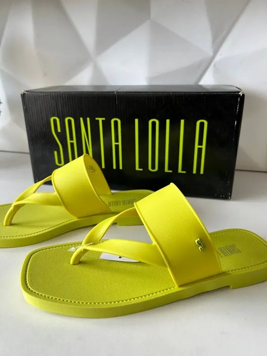 Sandálias Santa Lolla Neon Calçados Jabotiana, Aracaju