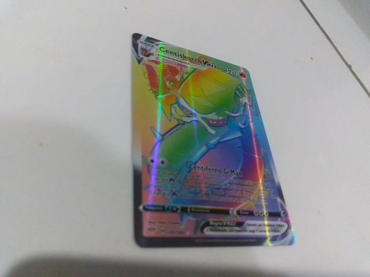 Carta de jogo pokémon VMAX 2 unidades cromada holográfica  - Foto 3