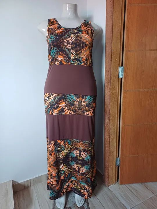 Vestidos e macacão longos e até o joelho plus size semi novo   - Foto 3