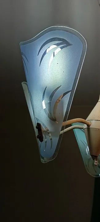 Luminária Pendente de vidro,anos 60 - Foto 2