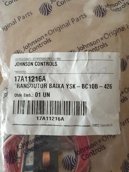 Transdutor Baixa YSK - BC10B-426 - Johnson Controls