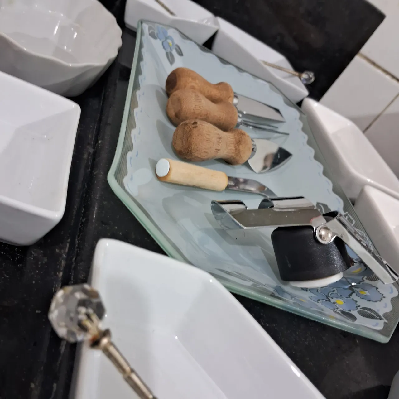Conjunto para Petiscos em Porcelana Bambu Turim.