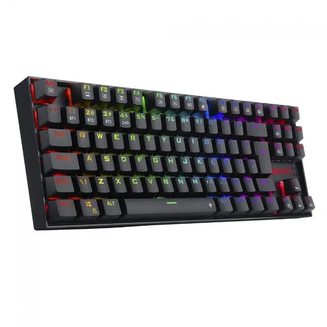Teclado Mecânico 80% Redragon Kumara Pro Black RGB Bluetooth/Wireless - WZetta - Foto 6