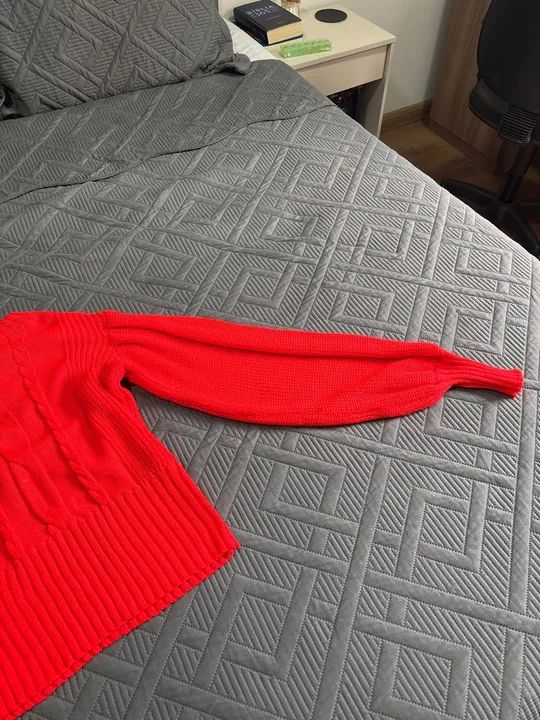 Blusa de frio tricot laranja  - Foto 3
