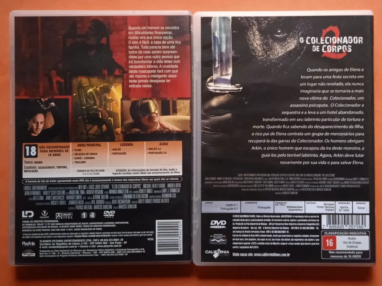 Dvd O Colecionador de Corpos 1 e 2 - Foto 2