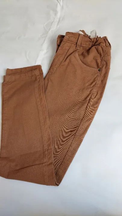 Calça Jeans Marca Kids Denin Boys Tam 11/12 (146 cm) Cor Marron em ótimo estado - Foto 6