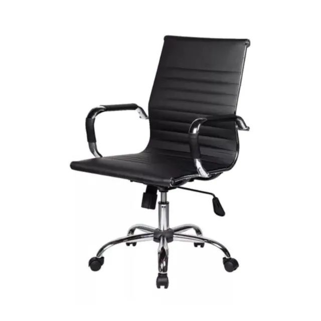 Cadeira Diretor Charles Eames Esteirinha Preto Conforto Ergonômico Modelo PME 32887 - Foto 4