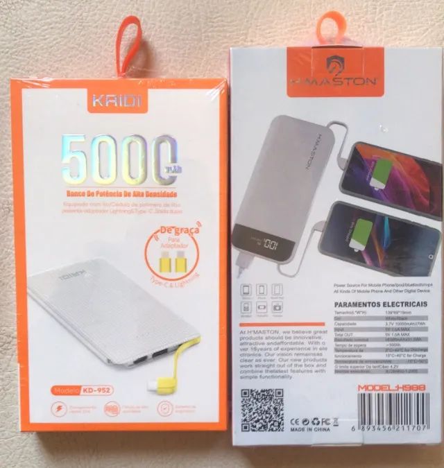 Carregador Portátil - 5000 e 10000 Mah  Digital - Foto 5