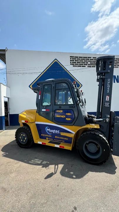 Locação empilhadeira 7T Diesel com cabine e sem cabine - Foto 4