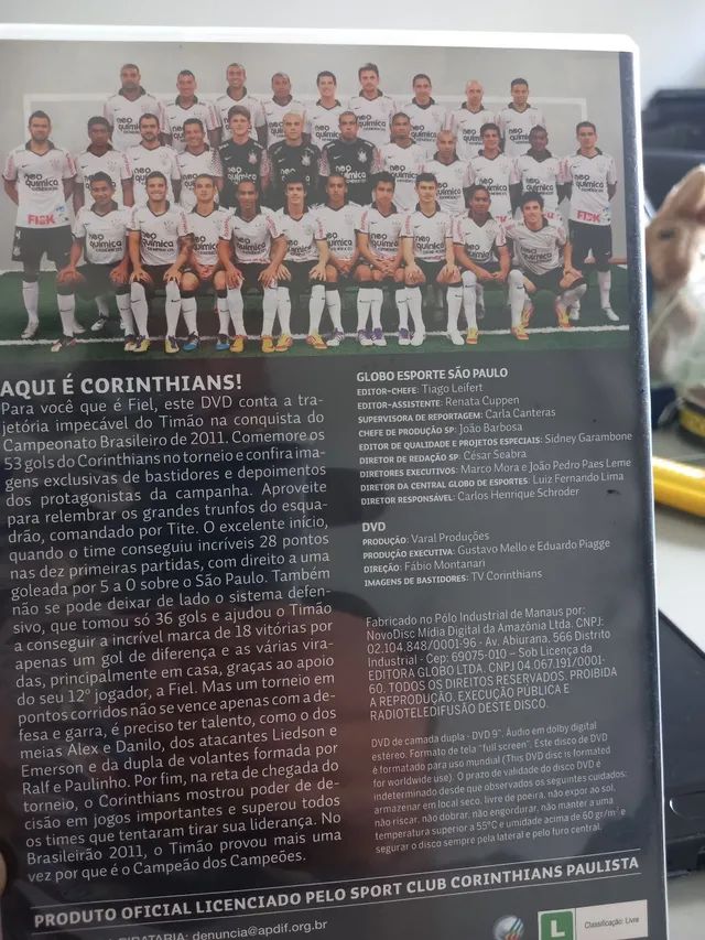 DVS CORINTIANS PENTA CAMPEAO BRASILEIRO 2011 - Foto 2