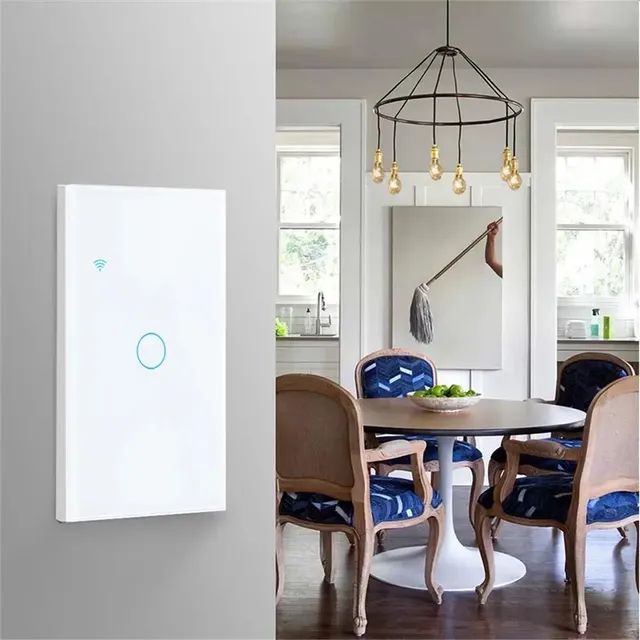 Interruptor Wifi Com 2 Botões Tuya, compatível com Alexa  - Foto 4