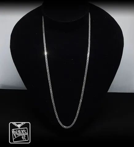Cordão Escamado Grumet Prata 925