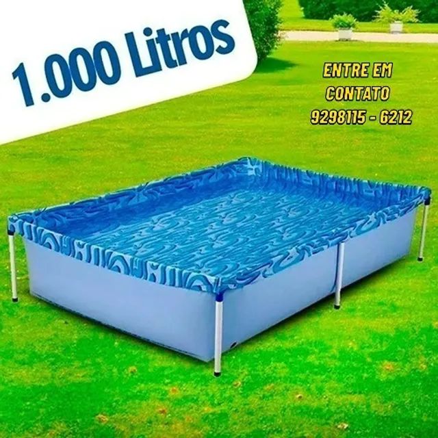 Piscina Infantil 1000L Retangular-Entregas 9h as 22h
