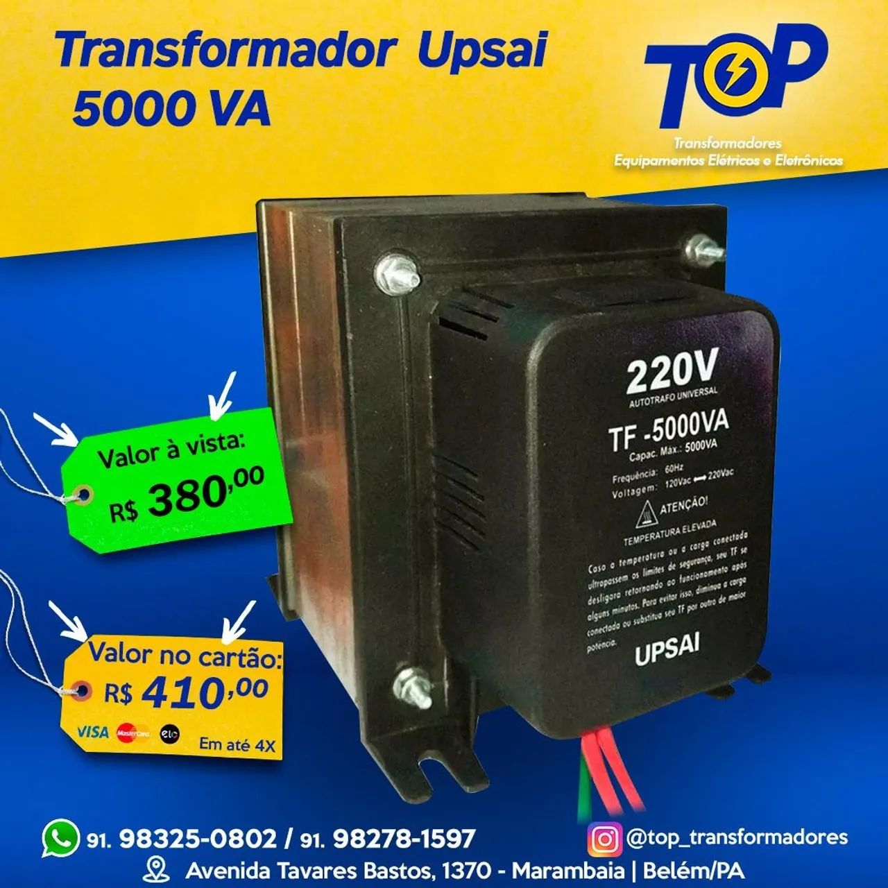 Transformador UPSAI 5000 va 