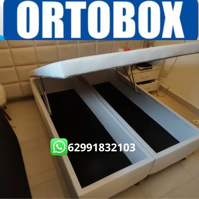 Box baú casal bi partido com preço de fabrica - Foto 2