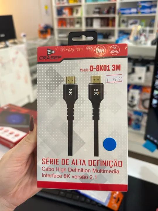 Cabo Hdmi 3m 8K 2.1 