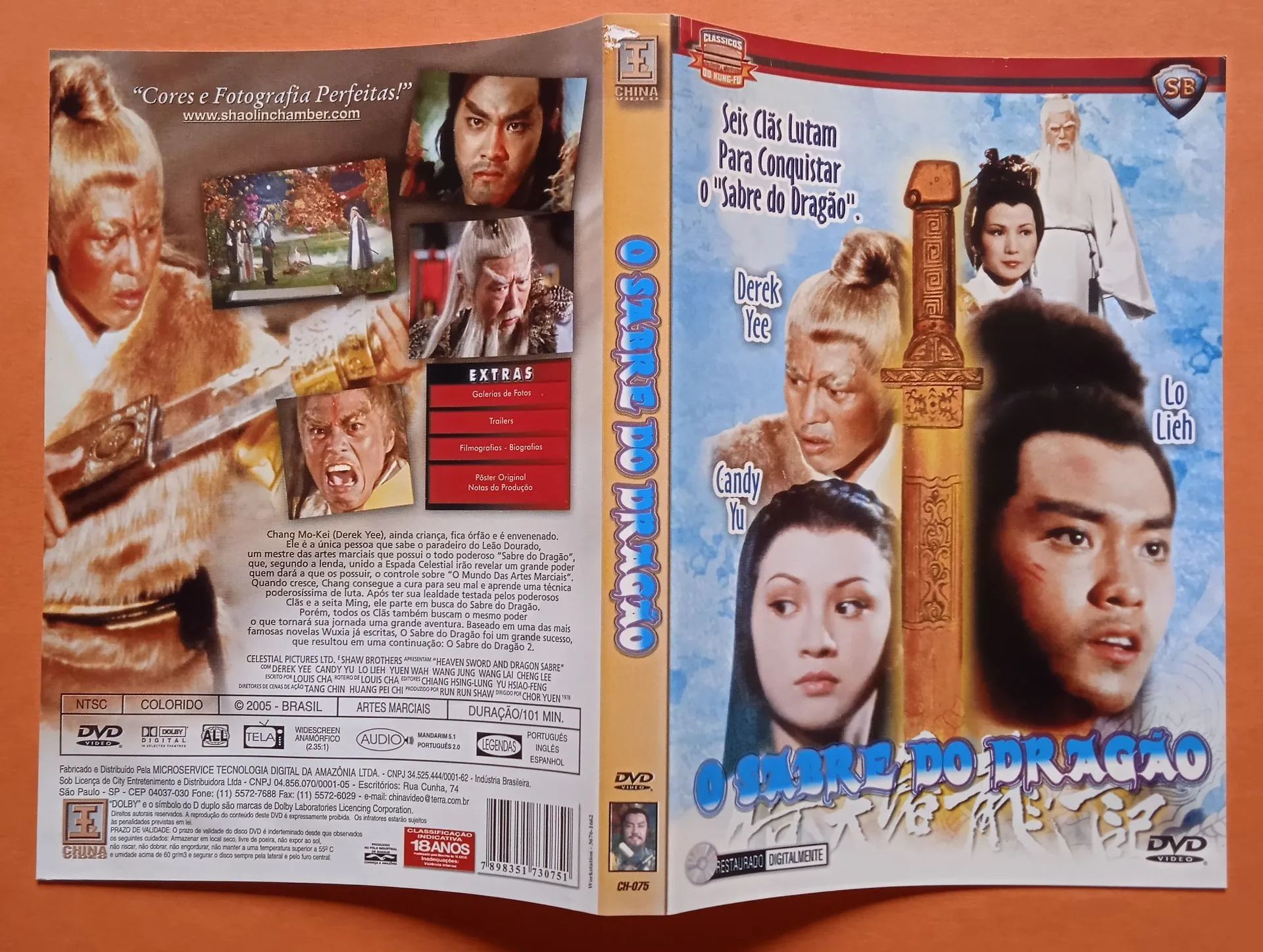 Dvd O Sabre do Dragão 1 e 2 (China Vídeo) - Foto 3