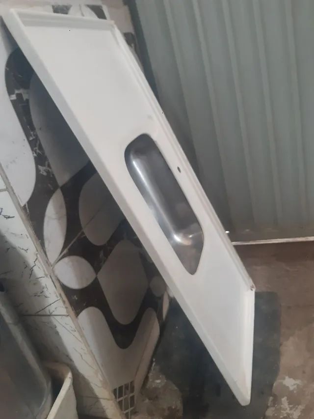 Pia muito boa de 1,20 m com cuba de inox exelente - Foto 3