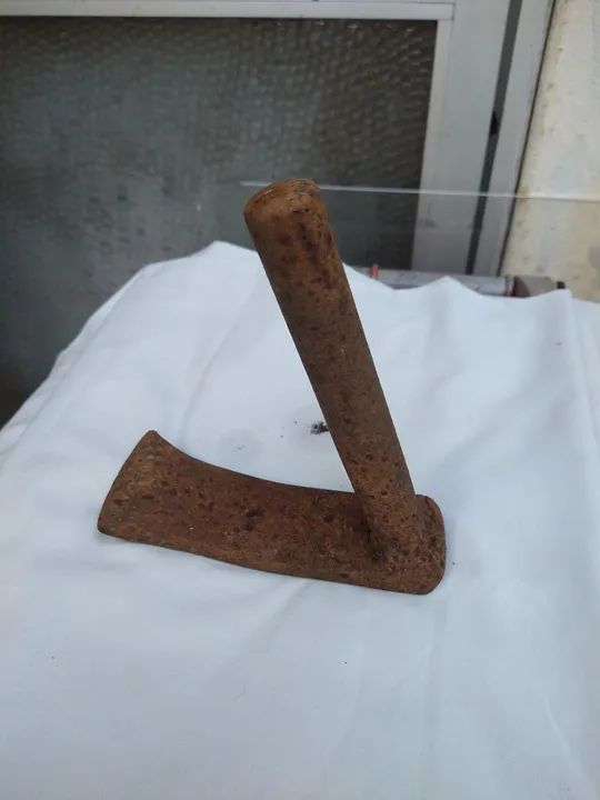 Antigo incho com cabo de ferro. - Foto 2