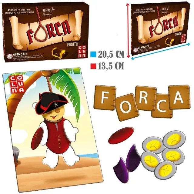 Jogo Da Forca Pirata C/tabuleiro 2190. - Foto 3