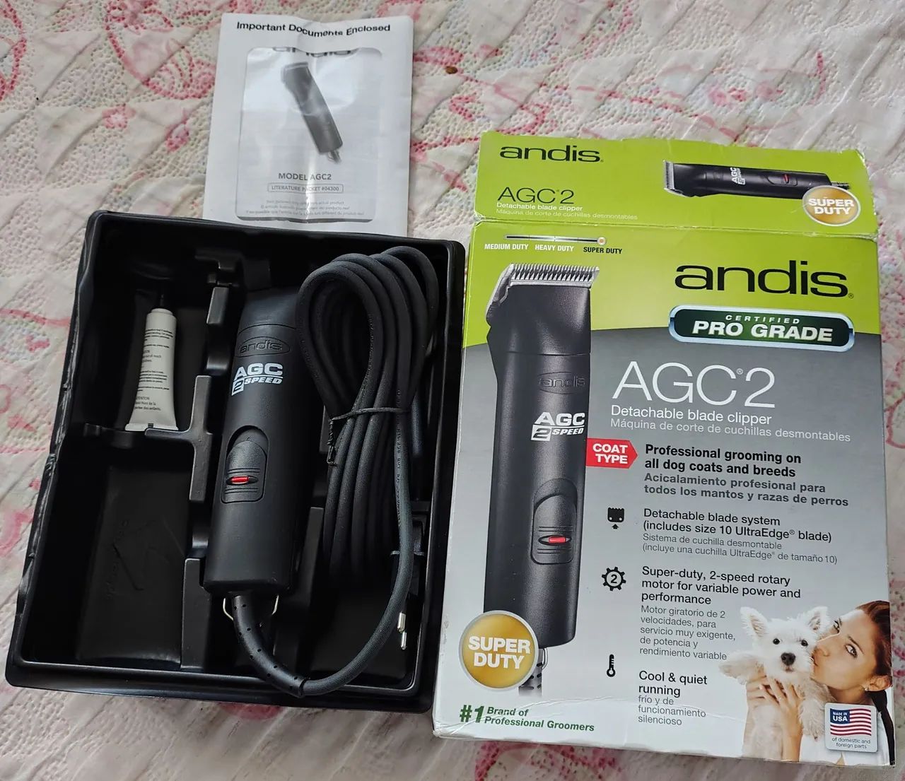Máquina de tosar Cães e gatos Andis AGC2 1250