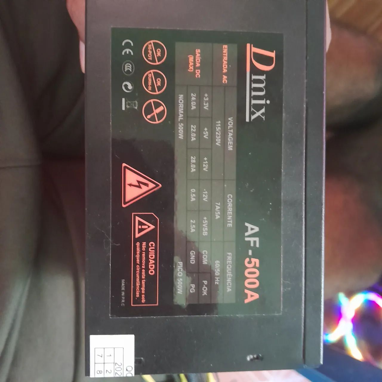 Fonte de Alimentação Dmix AF-500A 500W - Peças de Hardware - Jardim ...
