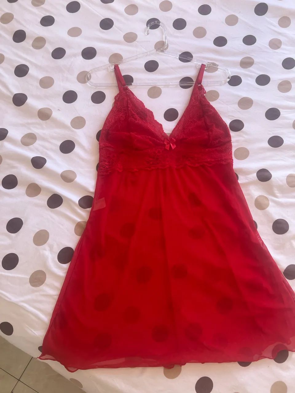 Lingerie vermelha e preta - Foto 3