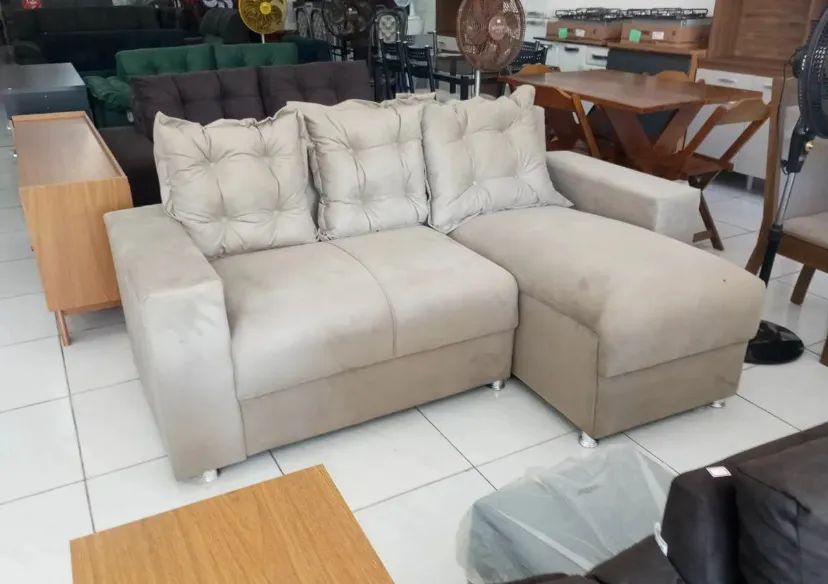 Sofá almofadas soltas em tecido suede  - Foto 2