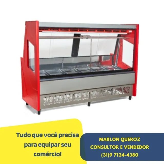 Balcão de Açougue 2M Polar Vidro Reto