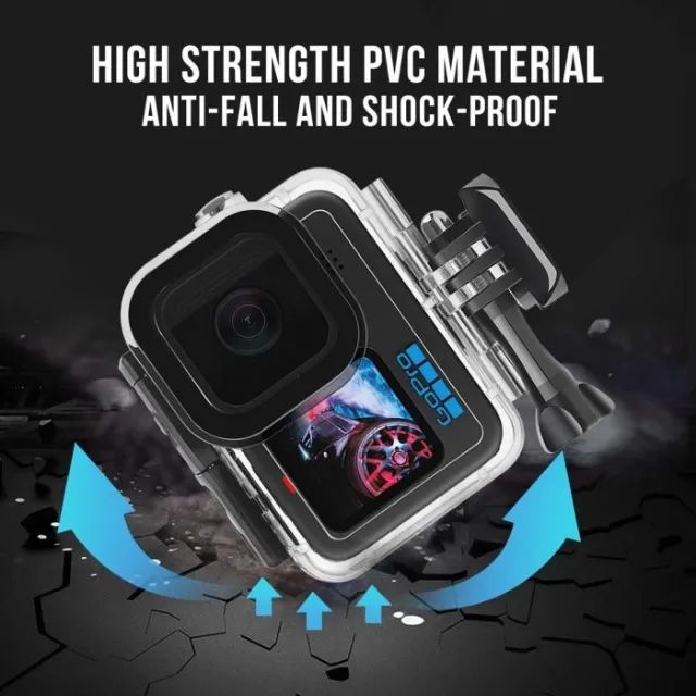 Caixa Estanque Protetora Para Gopro Hero 9 E 10 Shoot 60m - COD 1148 - Foto 5