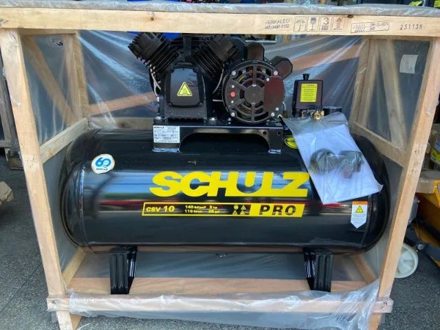 Compressor de Ar Schulz CSV 10 - 110 Litros 2HP 140 Libras