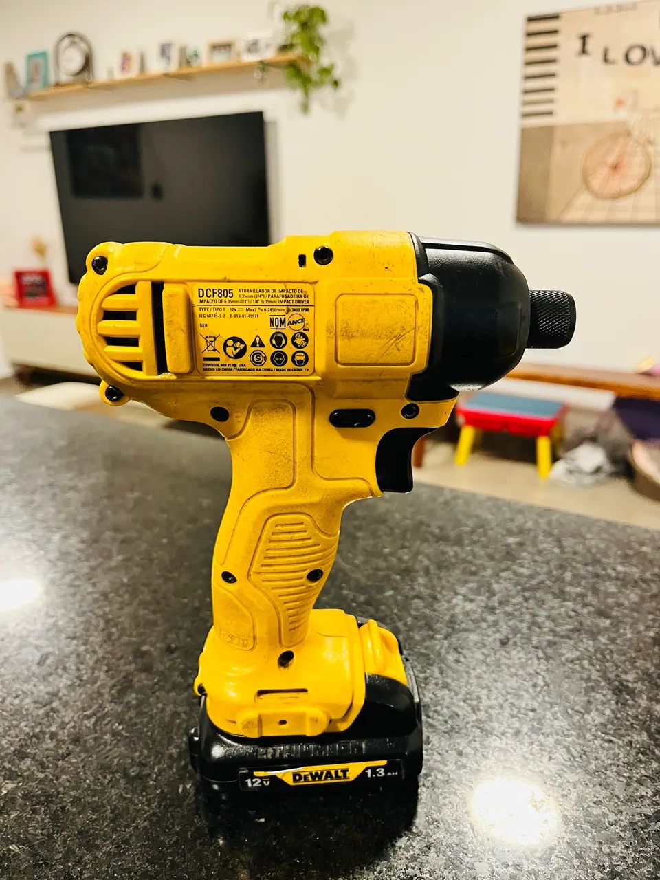 Chave de impacto 12v Dewalt DCF805 Ferramentas de Construção