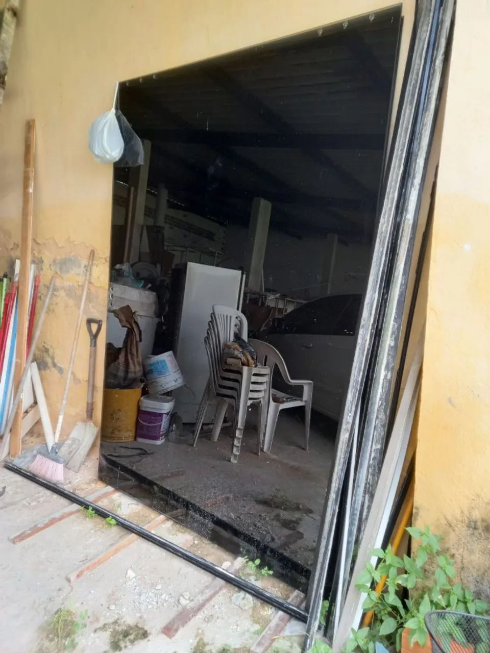 PORTA DE VIDRO FUMÉ