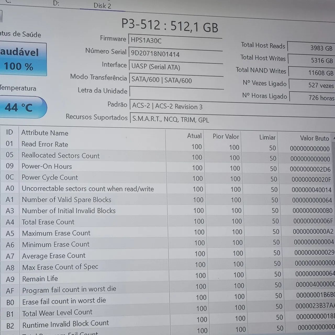 SSD KingSpec 512GB 2.5'' Sata - Foto 4