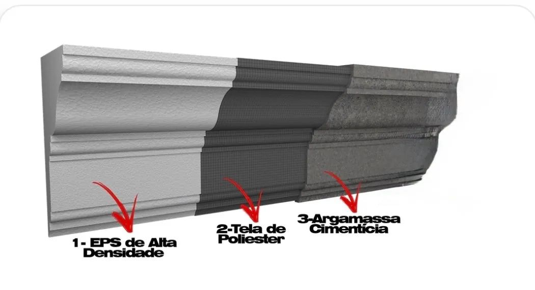 Moldura em Eps revestido (metade do preço) - Foto 2