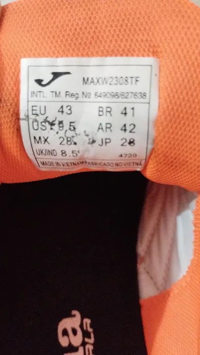 Chuteiras society Joma Máxima n° 41. - Foto 4