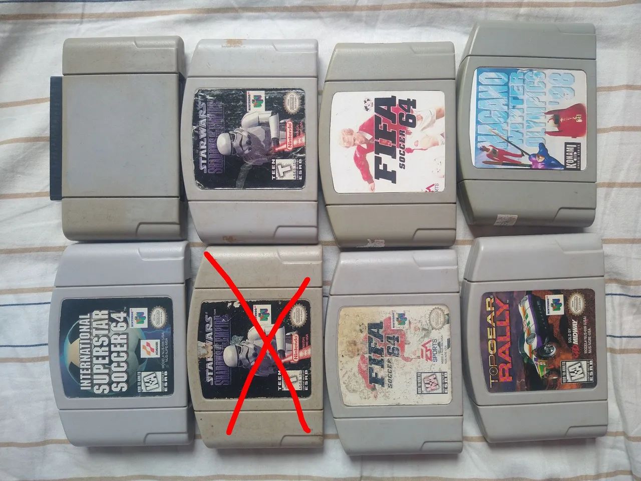 lote de cartuchos para Nintendo 64 - favor ler anúncio