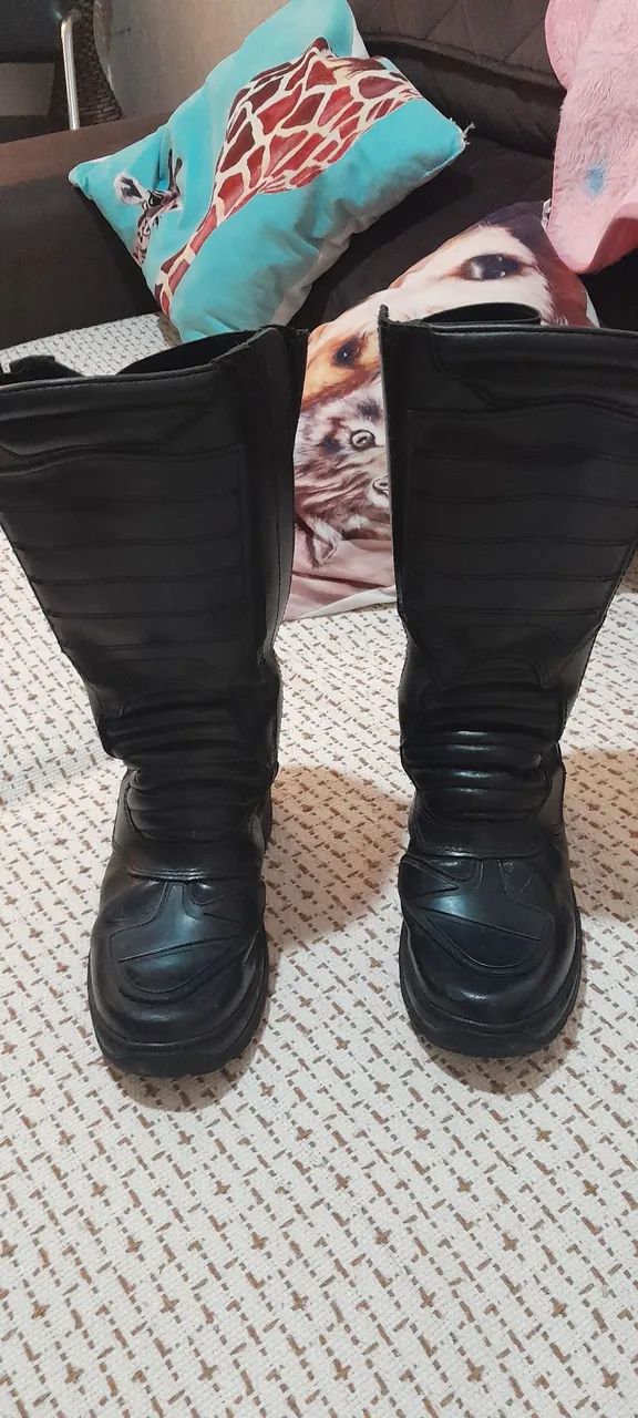 Bota de Motociclista Couro - Foto 2