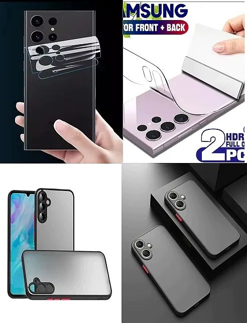 KIT PRA NOVO SAMSUNG A56 = PELICULA HIDROGEL DUPLA+CAPA