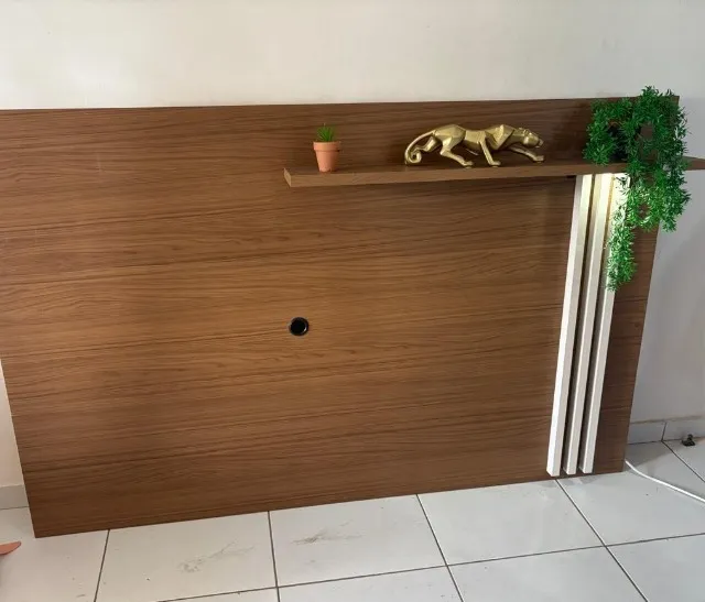 Painel de parede grande com luz de led para TV - Desapego Rápido
